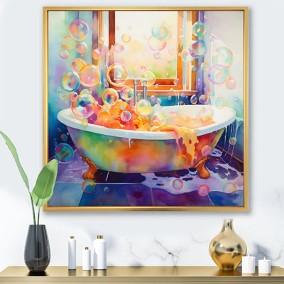 «Bath Impressionist Bubbles - Laundry Large», art mural