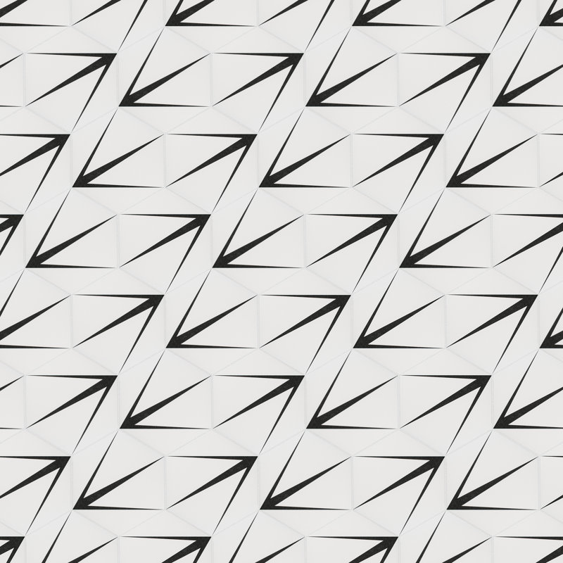 Merola Tile Trident 9" x 10" Porcelain Patterned Wall & Floor Tile