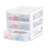 Sterilite Clearview Plastic Multipurpose Small 3 Drawer Desktop Storage Organization Unit for Home, Classrooms, or Office Spaces-103526229