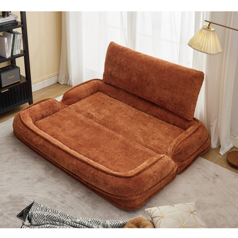 [Nouveauté] [Vidéo fournie] Lit double pour chien, Polyester orange