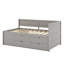 Lit de jour avec tiroirs et tablettes-443369930