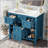 36'' Bathroom Vanity with Resin Sink Combo, Solid Wood Frame Bathroom Storage Cabinet, Freestanding Vanity Set with 5 Drawers& Soft Closing Doors 
