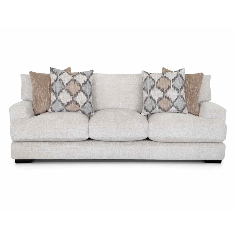 Canapé Katharine, Beige, Gris / brun / bleu