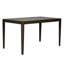 Ensemble de table rectangulaire 4 personnes Paulina avec chaises rembourrées grises-36504914