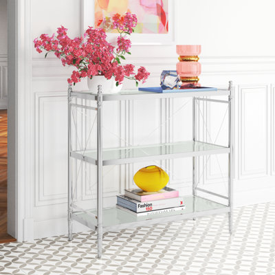 Marisa Chrome 3-Tier Console Table