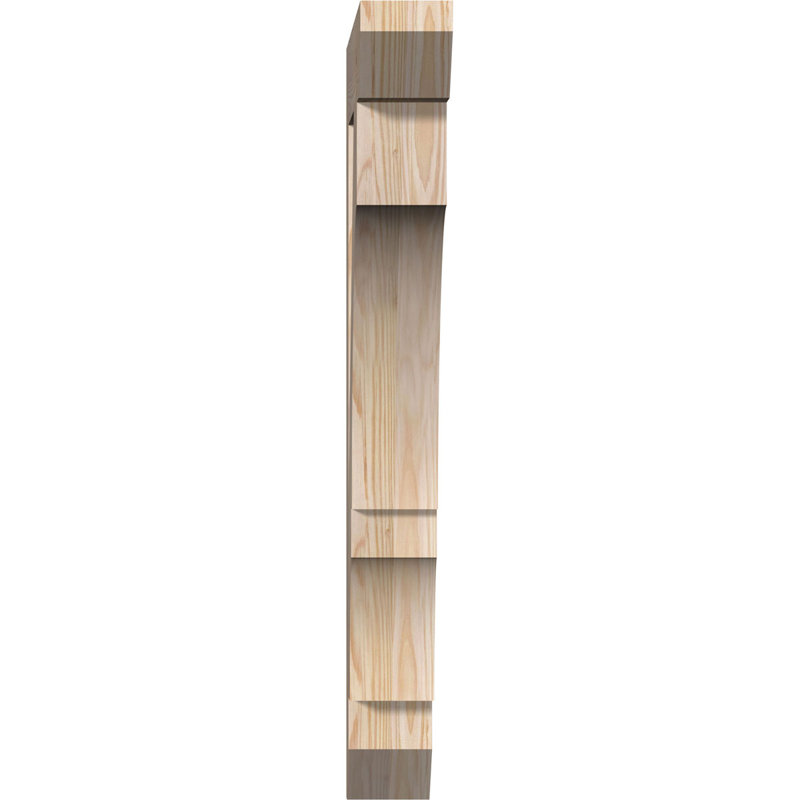 Support lisse à lattes Balboa l 3 3 po x P 20 po x H 32 po, H 32 po x l 3,5 po x P 20 po, Sapin de Douglas, Lisse