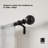 Bolas 1" Adjustable Single Curtain Rod, Includes Finials, Brackets & Hardware-67082350-67082351