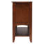 Buffet avec grande tablette Zechari | 3 tiroirs 2 armoires de rangement | Blanc antique et brun châtaignier-2441228