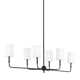 Rowley 6 Light Metal Dimmable Chandelier