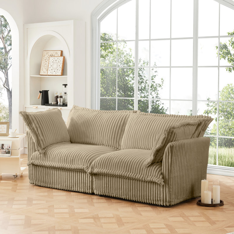 Corduroy 2 for Joy - siège profond, coussin rembourré et housse amovible, siège confortable, moderne et moderne