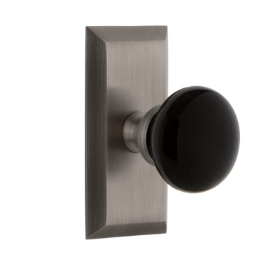 Grandeur Concealed Screw Mechanism Mushroom Knob with Rectangle Rosette