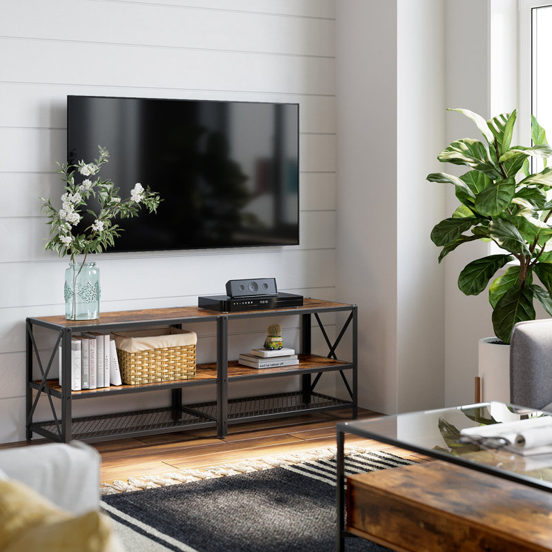 Console multimédia 55,1 po Bayswater, Brun rustique, 55.1"
