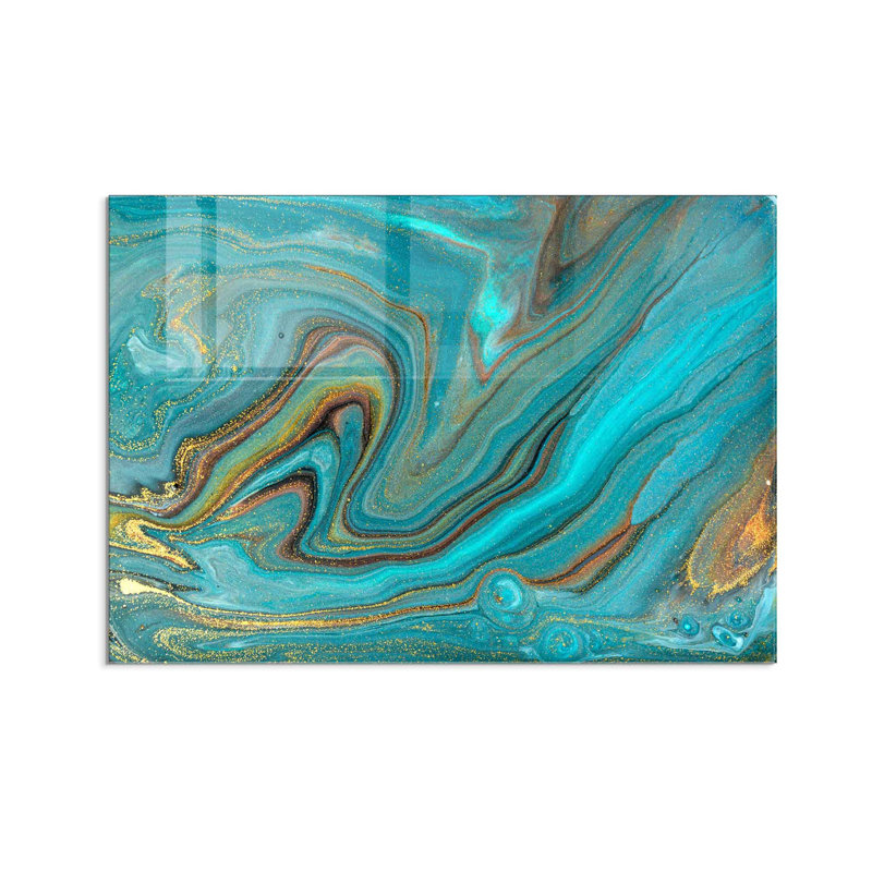 Superbe peinture murale en verre trempé 27,6 po x 39,4 po | 100% verre trempé, épaisseur: 0,16 pouce | Décoration élégante pour le salon ou le bureau, durable et facile à nettoyer, idée de cadeau parfaite