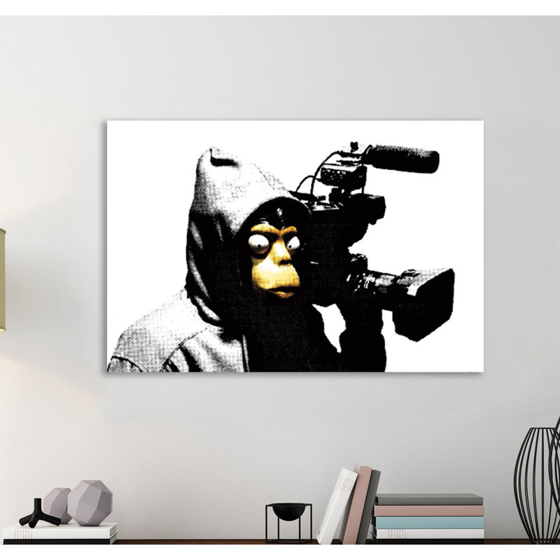 Film by Banksy - Wrapped Canvas Print, 61 cm H x 91 cm W x 4 cm D
