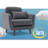 Serta Sierra 34.5" Wide Tufted Polyester Armchair-19197293