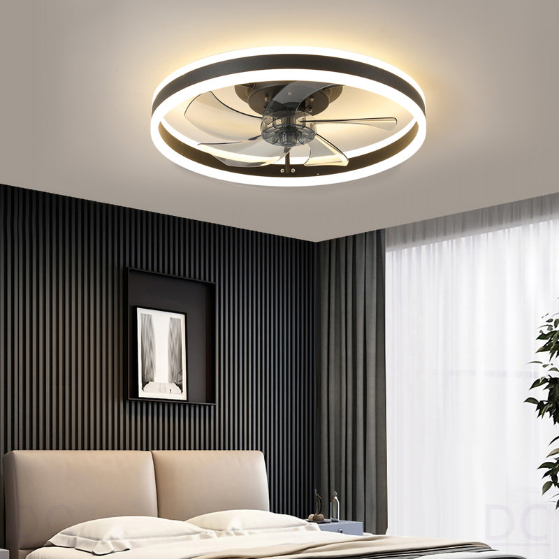Ventilateur de plafond avec lumières DEL à intensité variable, Blanc