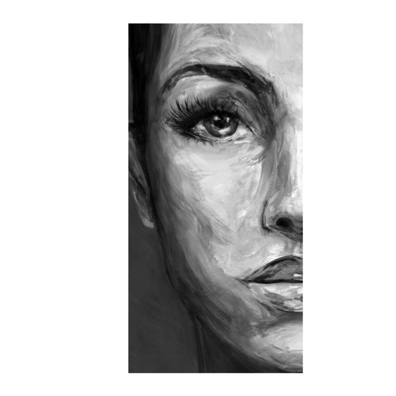 Face I Print by Jacob Lincoln, Outdoor, 72" H x 36" W