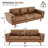 Reeves 84'' Vegan Leather Sofa-296537649
