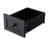 Kitchen Island With 53Inch Width, Door Storage, 2 Ports, Black For Dining Room Use Adjustable Shelves, Power Outlet, Side Open-1481384558