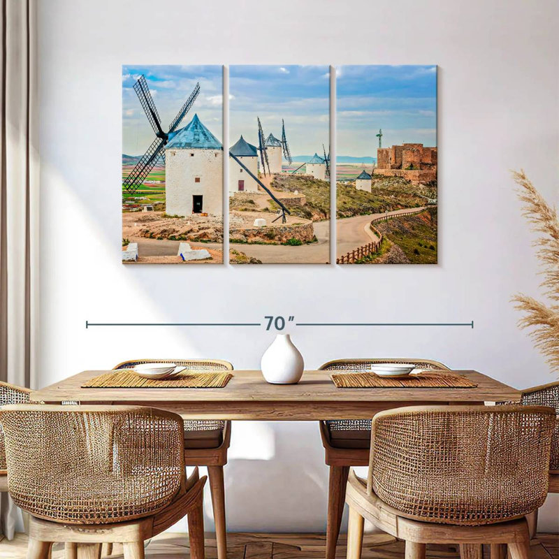 Alvord Don Quixote Windmills, 36" H x 57" W