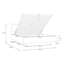 Country Style Bed with Slatted Frame, Engineered Wood, Riviera Oak / Sibiu Larch Light Decor,-132652484