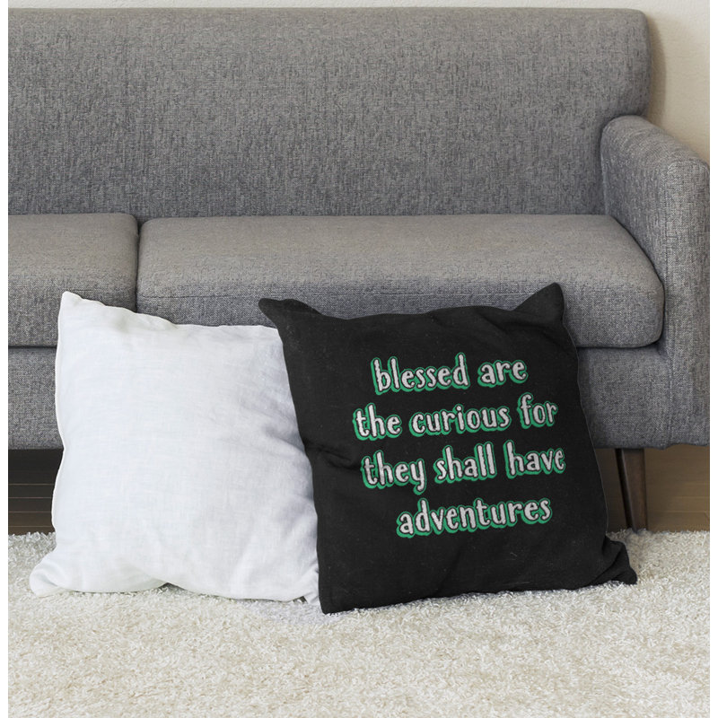 Coussin de sol curiosité inspirant, H 28 po x l 28 po, Vert