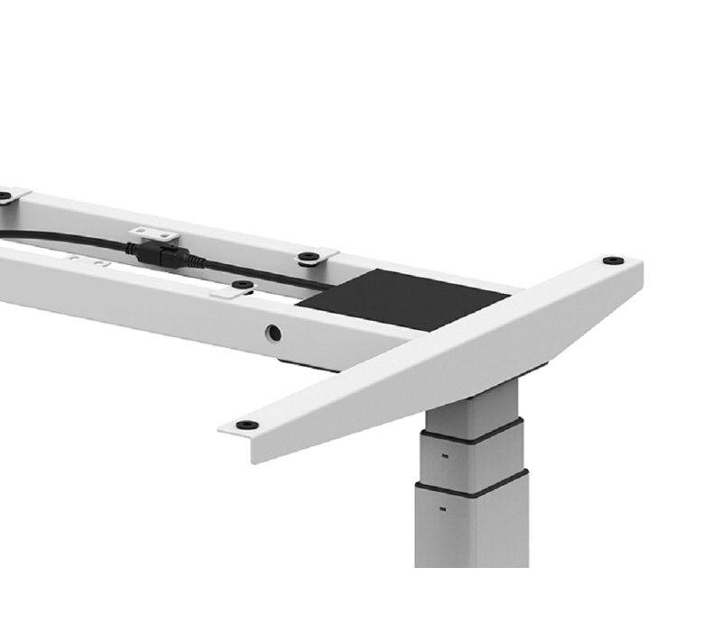 Swaim 51" H x 64" W Desk Base, White