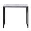 Bureau d'écriture industriel antique blanc et noir 35,5 "avec base en métal
