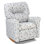 Fauteuil inclinable et berçant pour enfants en pois français gris - Plusieurs motifs disponibles!