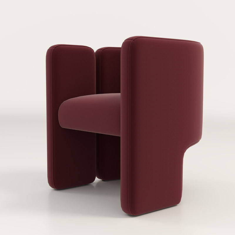Fauteuil Beall, Rouge