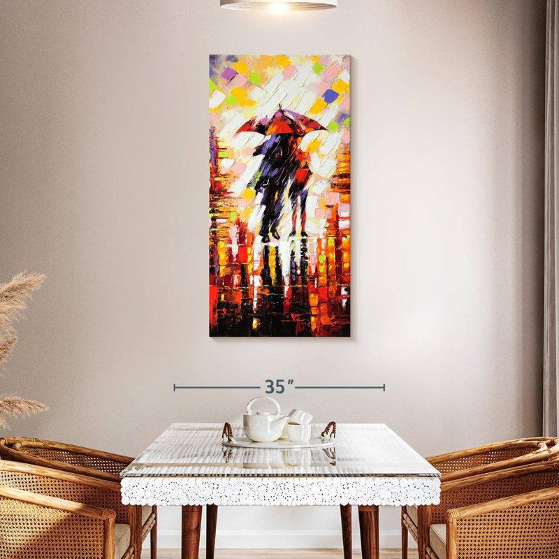 Two Lovers, 48" H x 24" W