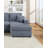 Navonte Modern Elegance Plush Seating Comfortable Loveseat with Gray Textured Fabric, Channel Tufting