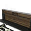 Lit plateforme tapissier avec tête de lit avec rangement, lit gigogne simple TG, 2 tiroirs et ensemble de prises et ports USB, tissu en lin-1751270236-1751270210