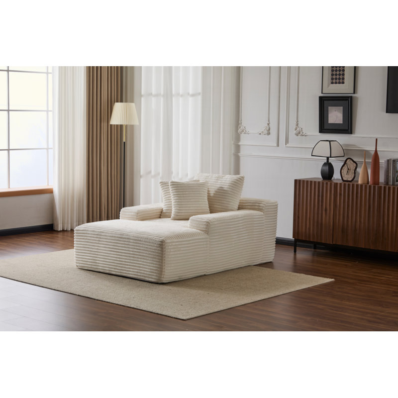 Méridienne surdimensionnée surdimensionnée Cozy Cloud Couch, Blanc