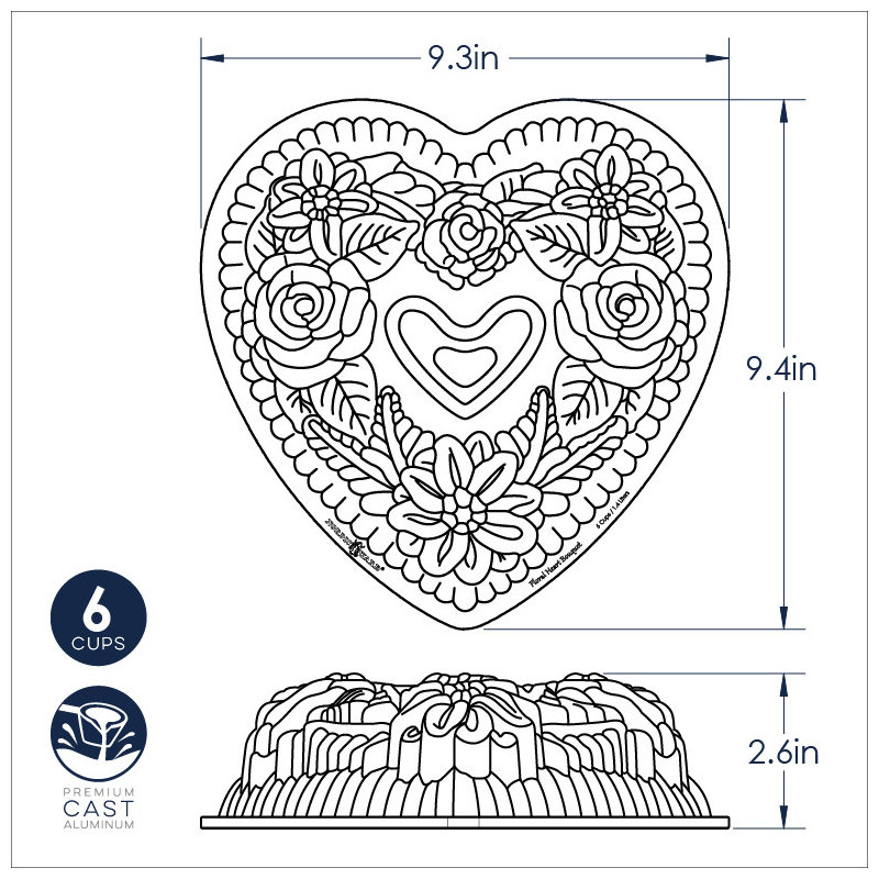Moule rond en aluminium antiadhésif Nordic Ware Bundt®