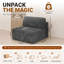 1 Seater Corduroy Sectional-1161206671