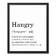 Hangry Framed On Canvas Print