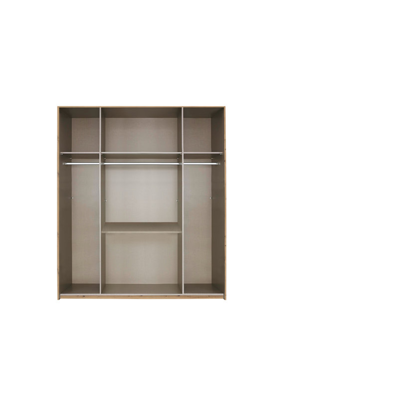 Mainz 4 Door Wardrobe, Alpine White/Grey