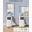 Climatiseur portatif 8 000 Btus, climatiseur d'ambiance, climatiseur portatif 3 en 1 gris