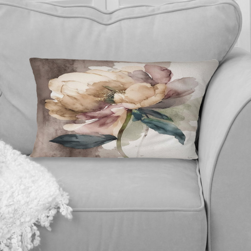 Pivoine Blooming en tons de terre gris IV - Pivoine imprimé