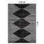 Tapis noir à rayures géométriques ivoire-1160973102
