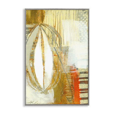«Rustic Oblong Shape Collage», art de la giclée encadrée par Pamela K. Beer