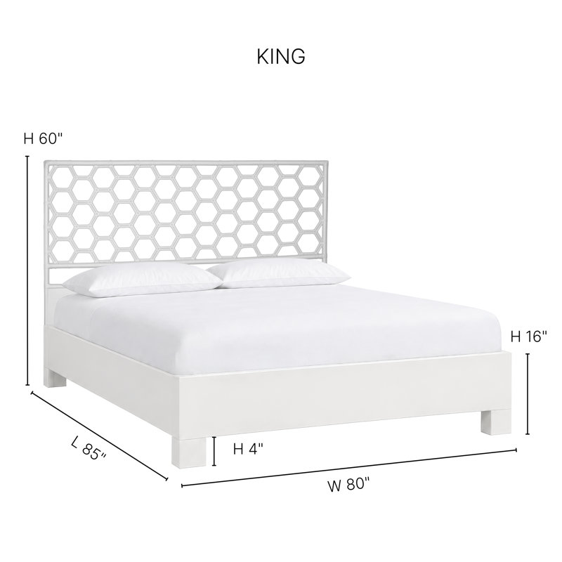 Honeycomb Bed, King, Evergreen