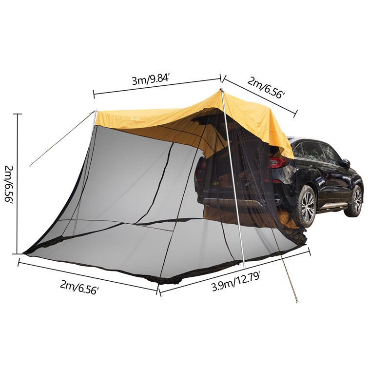 Car Awning Sun Shelter Camping Tent Portable Outdoor Travel 4 Person Tent