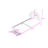 Velvet Upholstered Platform Bed with Rainbow Design Headboard and 2 Drawers-570422553