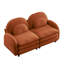 Causeuse orange en tissu Teddy-1845447938