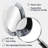 Black And White Zen Spiral I - Gray Modern Oval Wall Mirror-1046266774