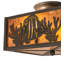 Rustic Lodge 2 - Light Semi Flush Mount