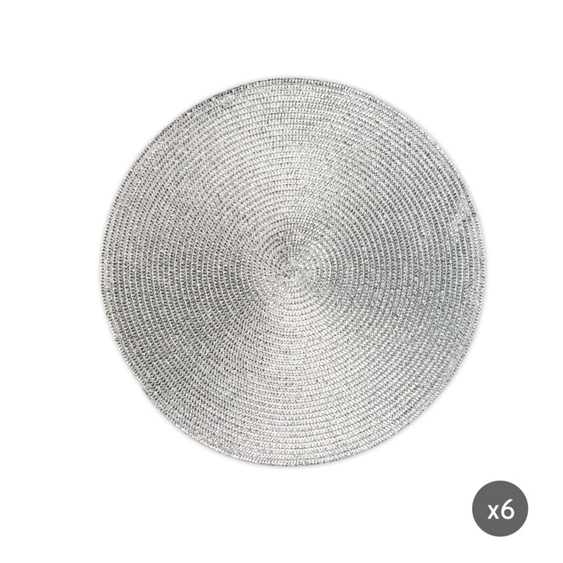 Platinum Solid Colour Round Placemat