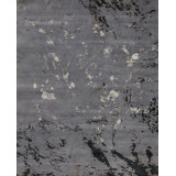 Modern Tibet Hand Knotted Area Rug in Black